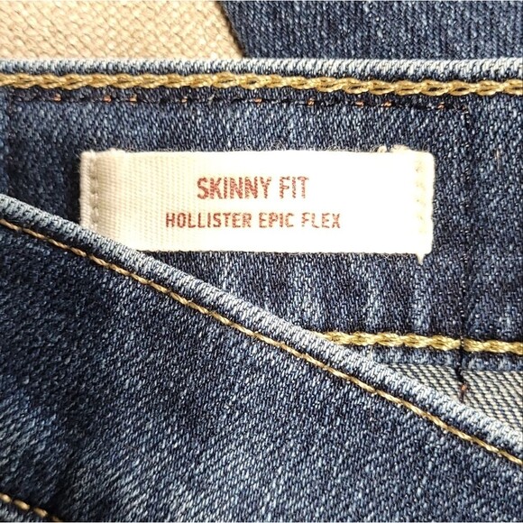 Hollister Skinny Jeans Epic Flex Medium Wash Mens 30x32 - Picture 6 of 9